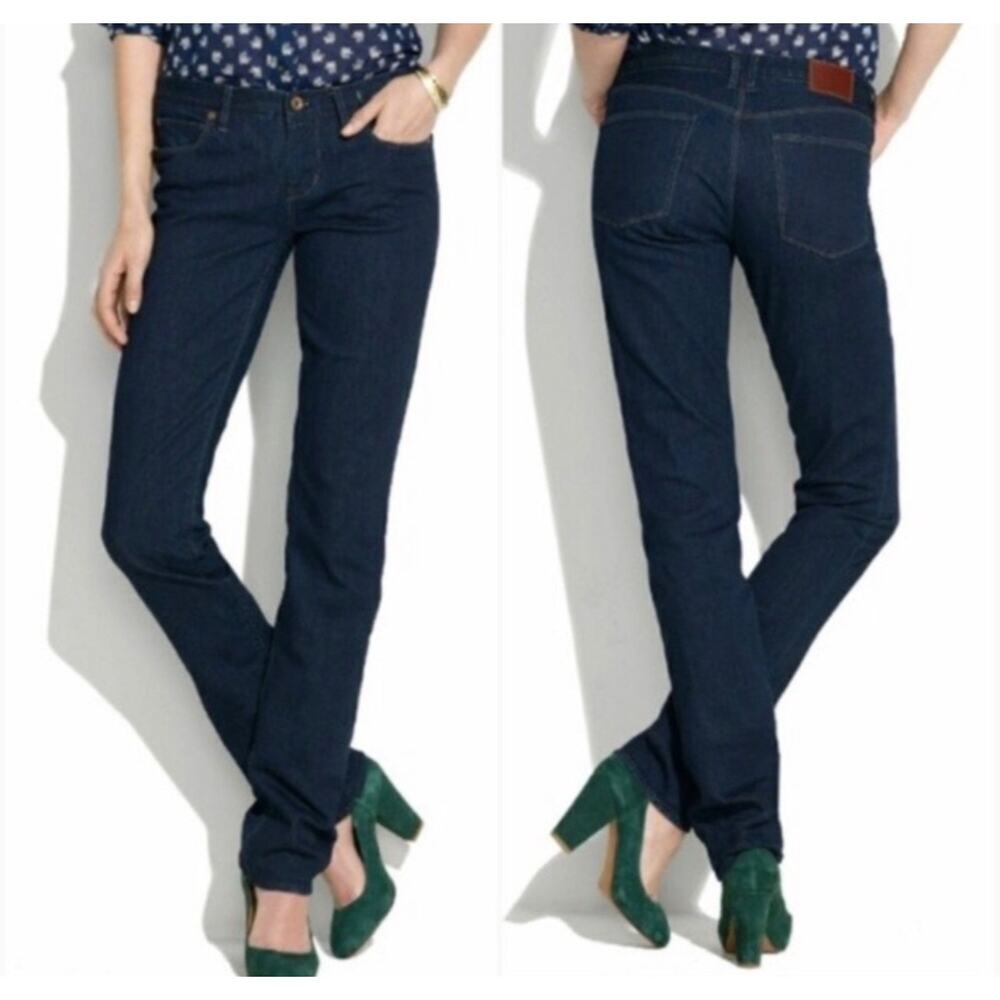 NWT Madewell Rail Straight Jeans Dark Wash Size 26